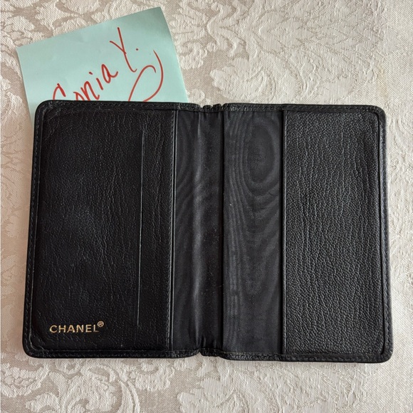 Authentic Vintage Black Chanel Bifold Cardholder Wallet - Picture 4 of 12